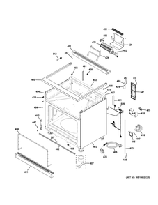 Body Parts Diagram and Parts List for C2Y366P5T1G2  General Electric Range