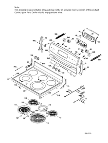 Part Location Diagram of WS01A01362 GE BRACKET BACKGUARD