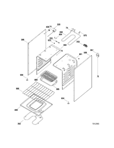 BODY PARTS Diagram and Parts List for MCAS724M1WW  General Electric Range