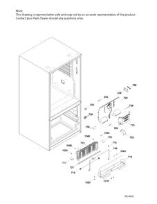 Part Location Diagram of WR01L10744 GE SHELF FULL Assembly