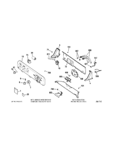 CONTROLS Diagram and Parts List for GBSR3140H2WW  General Electric Washer