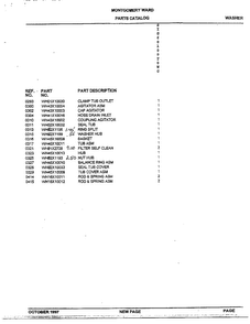 Basket/agitator Page 2 Diagram and Parts List for SIG60100T0WG  General Electric Washer