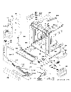 Body parts 1 Diagram and Parts List for CDT875M5N2S5  General Electric Dishwasher