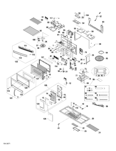 MICROWAVE Diagram and Parts List for JVM1750WMC02  General Electric Microwave
