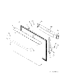 Freezer door Diagram and Parts List for ZWE23PSHRSS  General Electric Refrigerator