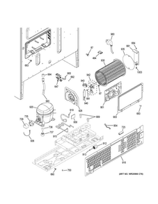 Part Location Diagram of WR87X23410 GE EGD60 COMPRESSOR KIT