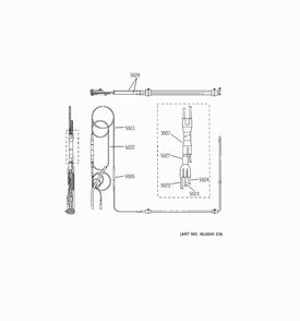 Capillary Tubes Diagram and Parts List for AZ85H18DACM3  General Electric Air Conditioner