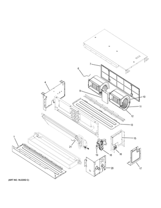 Part Location Diagram of WJ01X23923 GE CONTROLLER ABC CABLE 15FT.