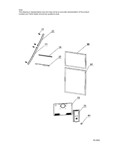 Part Location Diagram of WG03L08420 GE HANDLE, FF