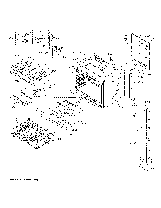 Upper Oven Diagram and Parts List for PTD9000SN2SS  General Electric Wall Oven