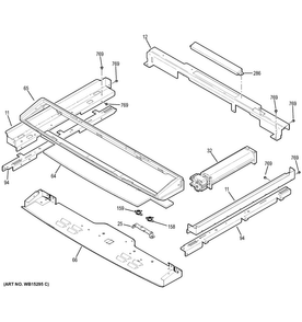 Cooling Fan Diagram and Parts List for PS920SF2SS  General Electric Range