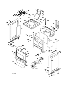 BODY PARTS Diagram and Parts List for CC2S985SET3SS  General Electric Range