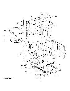 Oven Cavity Parts Diagram and Parts List for JK3800DH8WW  General Electric Microwave Oven Combo
