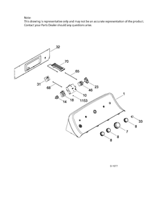 CONTROL SYSTEM Diagram and Parts List for GTD45GAMJ0WS  General Electric Dryer