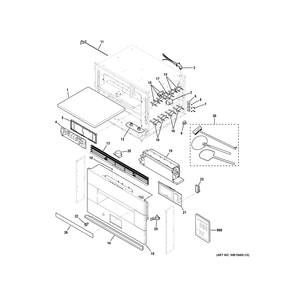 Oven Parts Diagram and Parts List for SEP30FW1SS  General Electric Range
