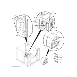 Part Location Diagram of 28G90 GE 107638-05 CONTACTOR SPST 24V 5