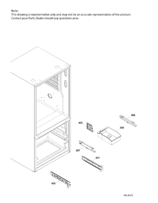 FZ SECTION BASKETS Diagram and Parts List for PDE21KSKAKSS  General Electric Refrigerator