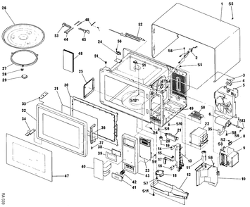 Part Location Diagram of WB2X7375 GE DISCONTINUED