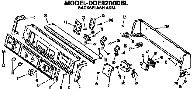 Part Location Diagram of WE4X667 GE SENSOR&SPACR
