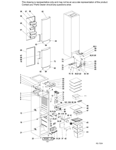 Part Location Diagram of WR1M971 GE NO LONGER AVAILABLE