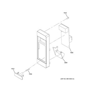 Controller Parts Diagram and Parts List for JEM3072DH1WW  General Electric Microwave