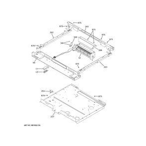 Cooling Fan Diagram and Parts List for PHS930YPCFS  General Electric Cooktop