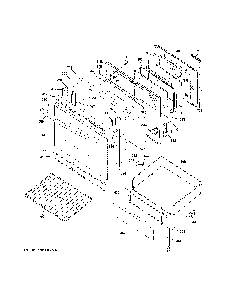 Door And Drawer Parts Diagram and Parts List for JB480DT1WW  General Electric Range