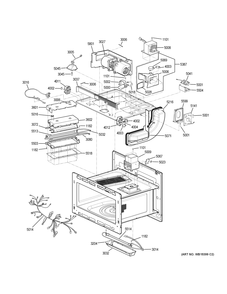 INSULATOR PARTS Diagram and Parts List for PT9800SH6SS  General Electric Wall Oven