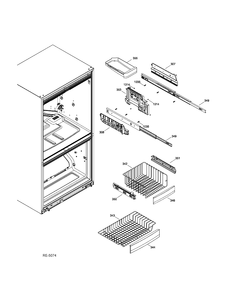Part Location Diagram of WR01L04307 GE SHELF MODULE Assembly