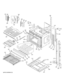 LOWER OVEN Diagram and Parts List for ZET2FL1SS  General Electric Wall Oven