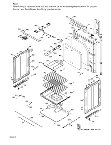 BODY PARTS Diagram and Parts List for NSRNE4BWH8CA  General Electric Range