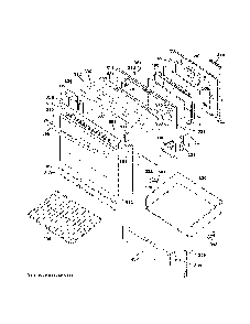 Door And Drawer Parts Diagram and Parts List for JB480DM3WW  General Electric Range