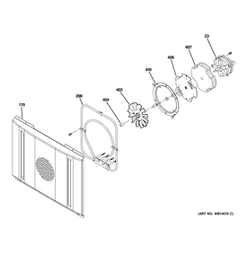 LARGE CONVECTION FAN Diagram and Parts List for ZDP484LGP7SS  General Electric Range