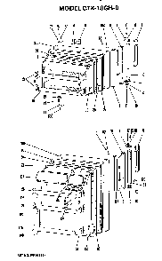 Doors Diagram and Parts List for CTX18GHB  Hotpoint Refrigerator