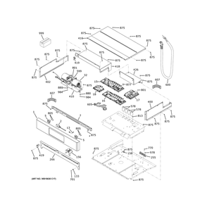 Control Panel Diagram and Parts List for ZTDX1FPSN4SS  General Electric Wall Oven