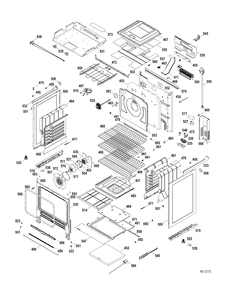 BODY PARTS Diagram and Parts List for PCS968DR1WW  General Electric Range