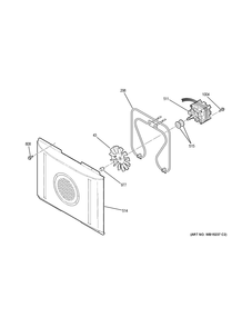 CONVECTION FAN Diagram and Parts List for JS750DF4BB  General Electric Range