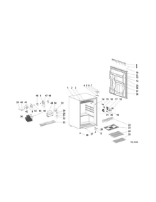 Part Location Diagram of NOTE04 GE This is not a serviceable part