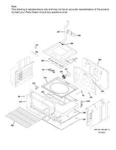 LOWER OVEN Diagram and Parts List for CCHS995SEL1SS  General Electric Range