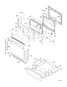 Part Location Diagram of WS01L06342 GE TRIM POST (BK)