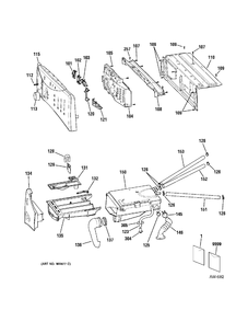 CONTROLS Diagram and Parts List for GBVH5140H1WW  General Electric Washer