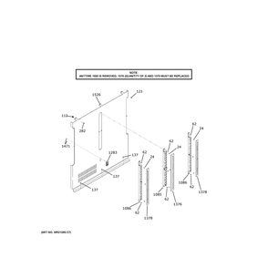 Refrigerator Evaporator Cover 1 Diagram and Parts List for CIC36RP2VDS1  General Electric Refrigerator