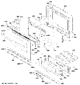 Door And Drawer Parts Diagram and Parts List for JGBS60DEK7BB  General Electric Range