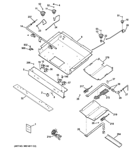 Gas & Burner Parts Diagram and Parts List for RGB790DER3WW  Hotpoint Range