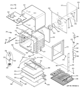 Part Location Diagram of WB63X21826 GE FRAME FRONT