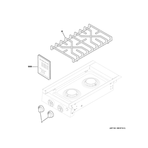 Part Location Diagram of WB21X47708 GE KNOB