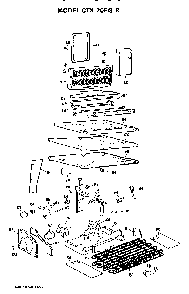 Unit Parts Diagram and Parts List for CTX20EGR  Hotpoint Refrigerator