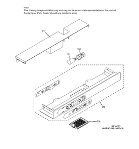 CLIMATE CONTROLS Diagram and Parts List for ZDOD240HASS  General Electric Refrigerator