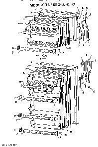 Doors Diagram and Parts List for TB15SGCLWH  General Electric Refrigerator