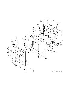 Door Diagram and Parts List for JBS60RK9SS  General Electric Range